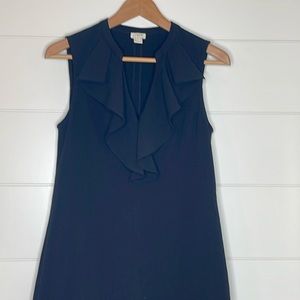 J.Crew Black Ruffle Dress size 4